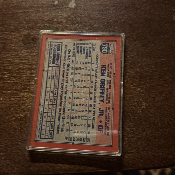 Ken Griffey Jr 1991 Topps 40 Years of Baseball # 790 Mariners Pristine Con - Picture 2 of 2